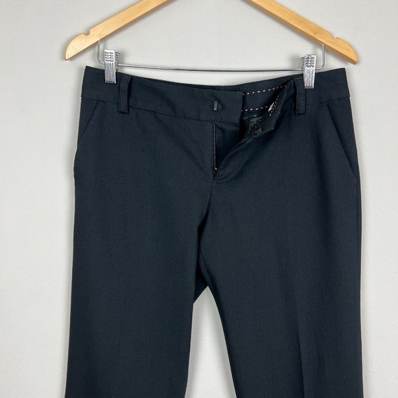Alice Olivia Dress Pants Women 6 Black Trouser To Work Straight Leg Professional - Picture 3 of 14